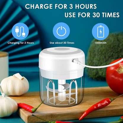 Cordless Electric Garlic & Veggie Chopper