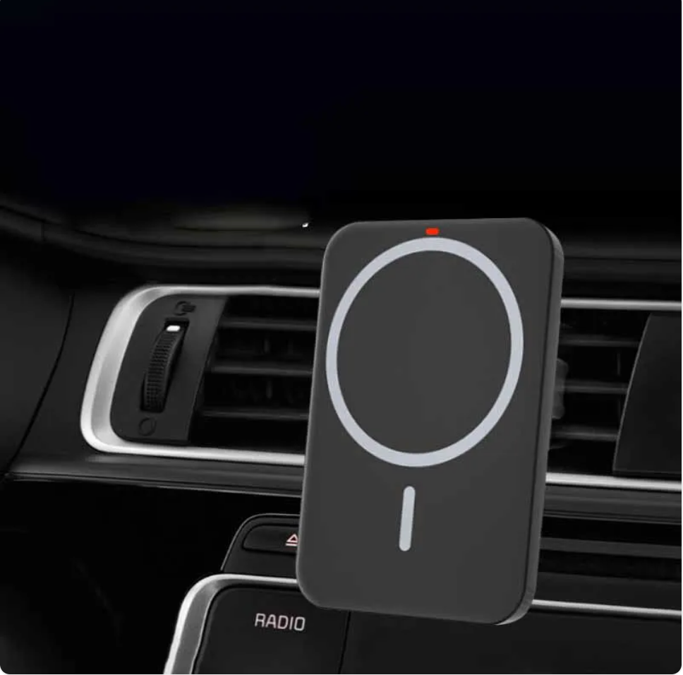 MagSafe-Compatible Magnetic Wireless Car Charger Mount