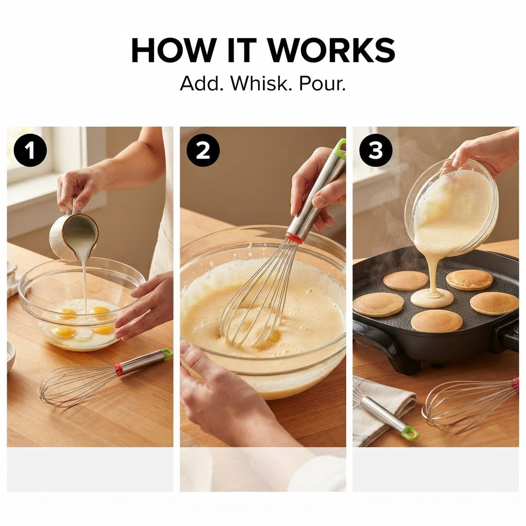 Stainless Steel Whisk - How it works