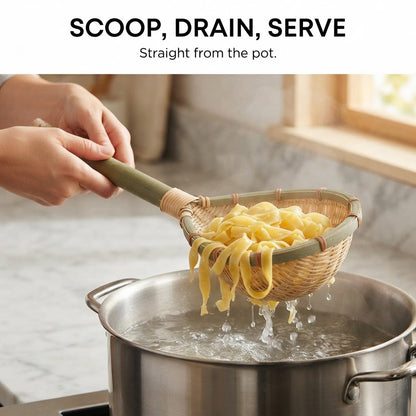 Pasta Strainer Spoon - Scoop, drain, serve