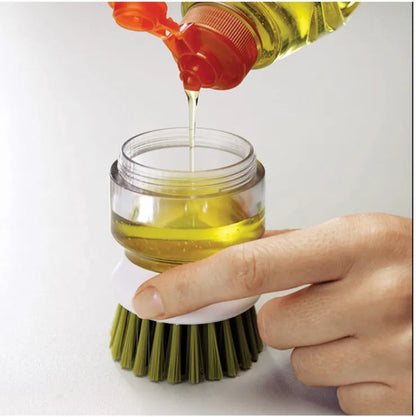 Soap Dispensing Dish Brush with Stand