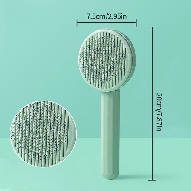 Self-Cleaning Slicker Brush for Cats & Dogs