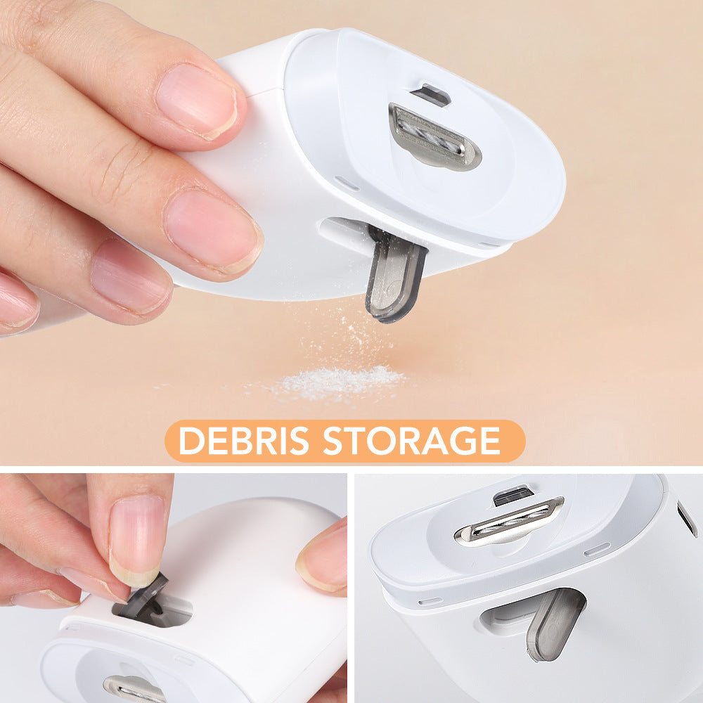 Automatic Electric Nail Clipper with LED Light