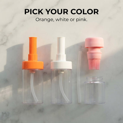 Silicone Oil Brush Bottle - Pick your color
