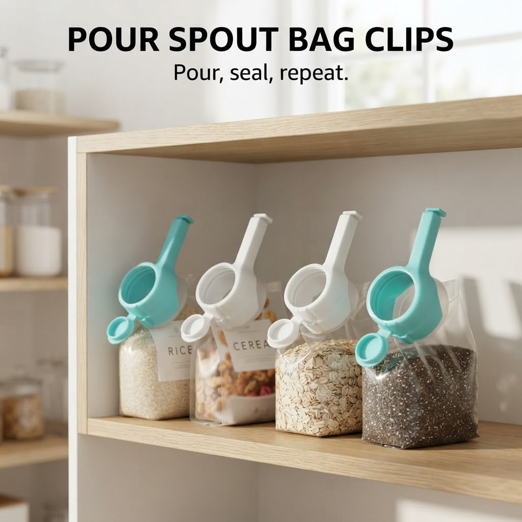 Pour Spout Bag Sealing Clips