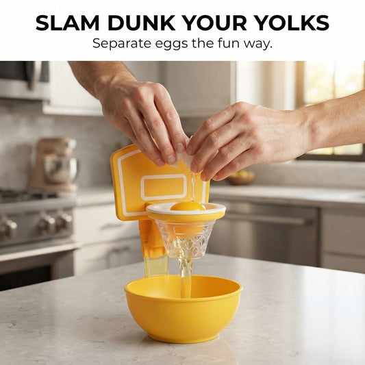 Basketball Hoop Egg Separator - Slam dunk your yolks