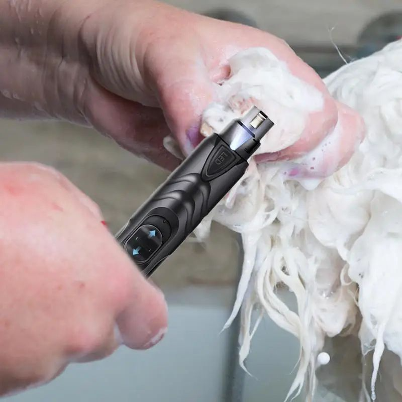 Rechargeable LED Pet Nail Grinder - Quiet 2-Speed
