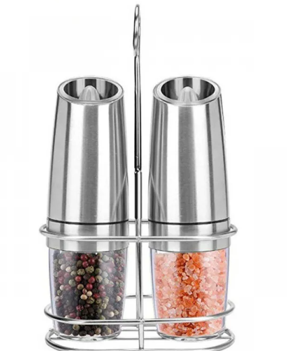 Electric Gravity Pepper Grinder - Flip to Grind