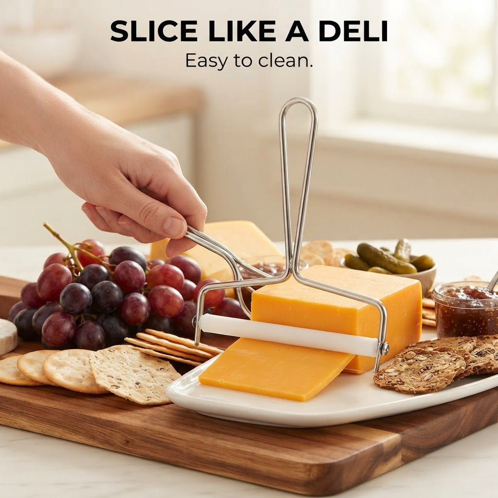 Stainless Steel Cheese Slicer - Slice like a deli