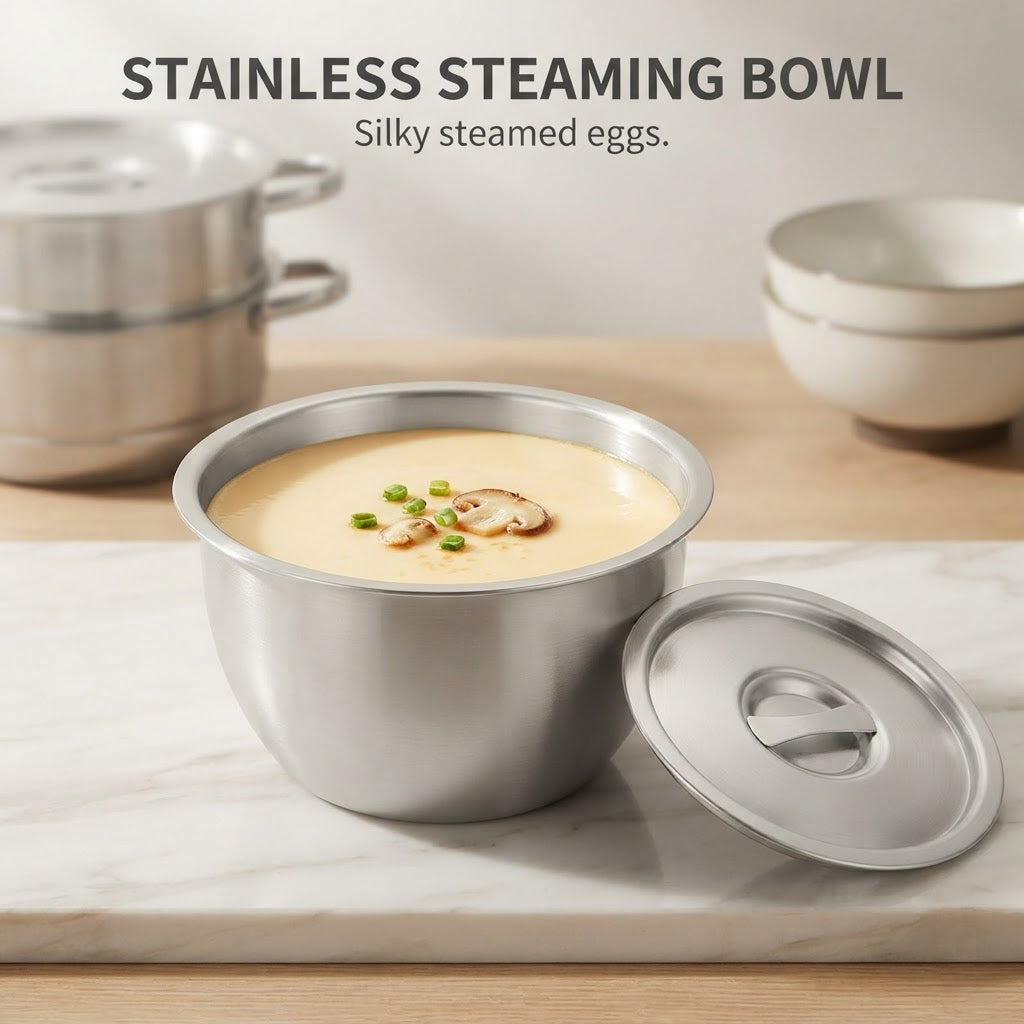 Stainless Steel Steaming Bowl