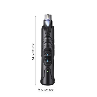 Rechargeable LED Pet Nail Grinder - Quiet 2-Speed