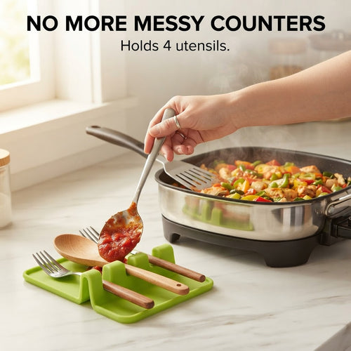 Silicone Spoon Rest - No more messy counters
