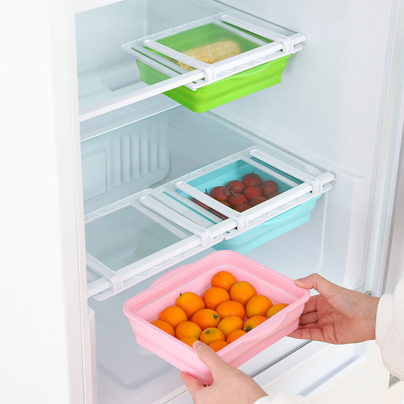 Pull-Out Fridge Organizer Drawer