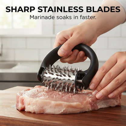4-in-1 Meat Tenderizer Hammer - Sharp stainless blades