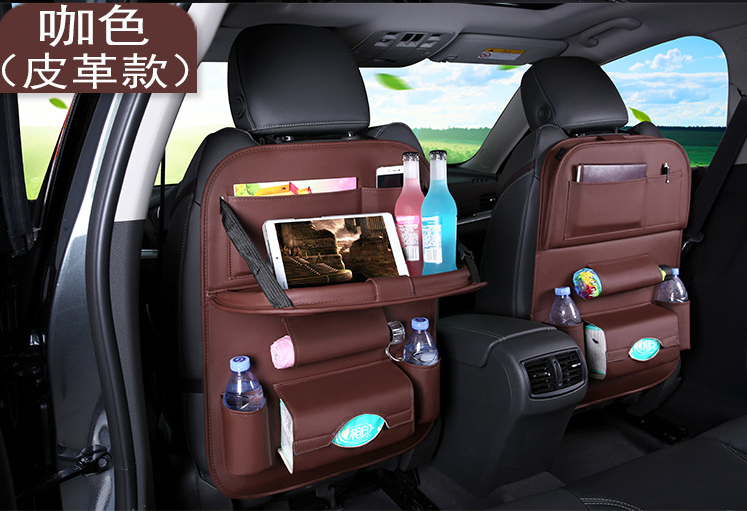 Back Seat Car Organizer with Foldable Tray