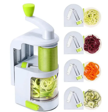4-Blade Vegetable Spiralizer with Catch Container