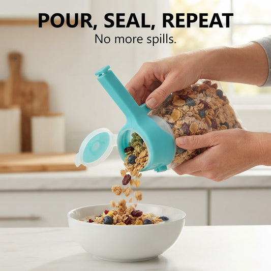 Pour Spout Bag Sealing Clips - Pour, seal, repeat