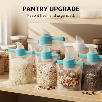 Pour Spout Bag Sealing Clips - Pantry upgrade