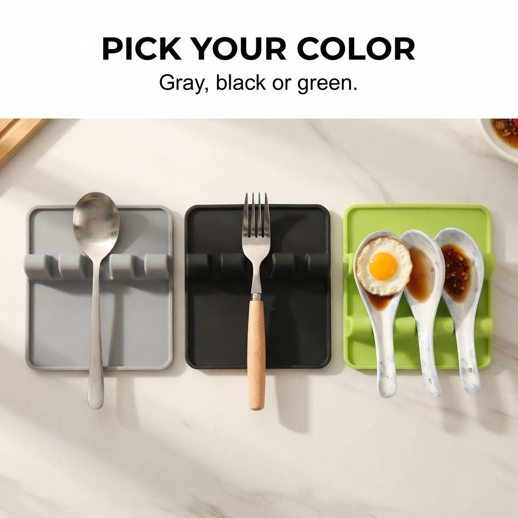 Silicone Spoon Rest - Pick your color