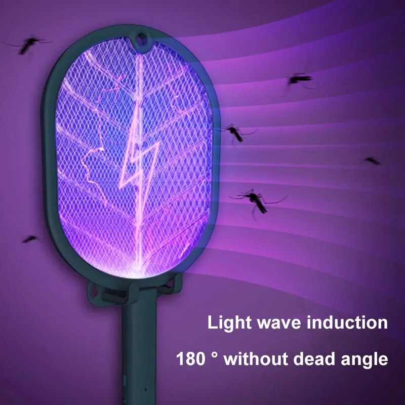 2-in-1 Rechargeable Bug Zapper Racket & Lamp