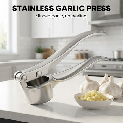 Stainless Steel Garlic Press