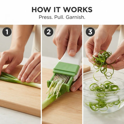 Green Onion & Herb Shredder - How it works
