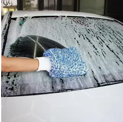 Plush Microfiber Car Wash Mitts (2-Pack)