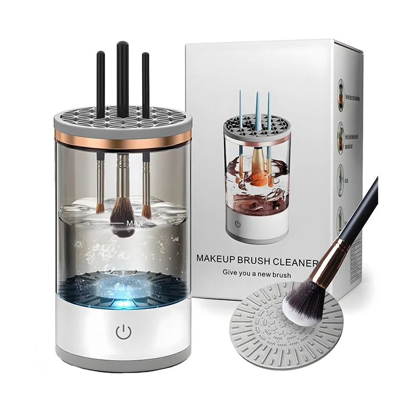 Electric Makeup Brush Cleaner - Wash and Dry Brushes in Seconds