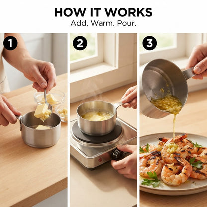 Mini Butter Warmer Pot - How it works