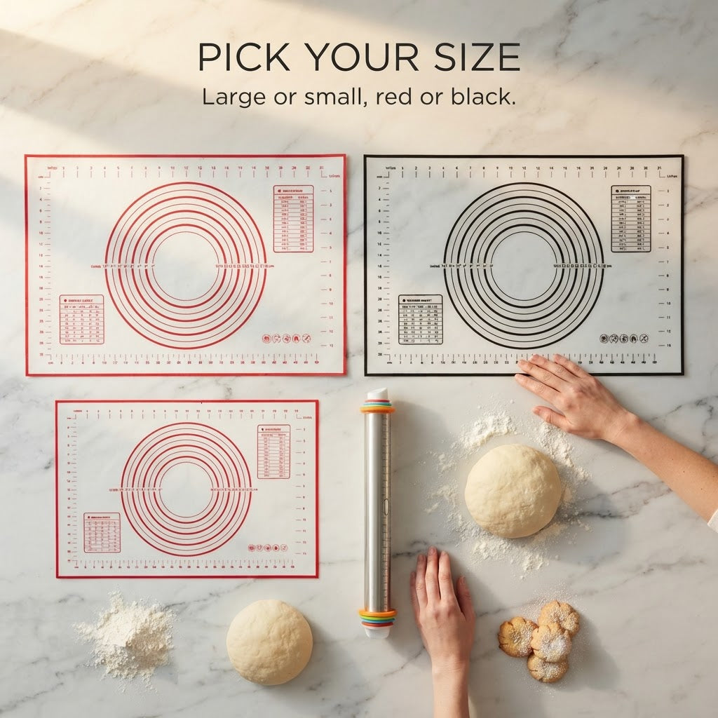 Silicone Baking & Pastry Mat - Pick your size