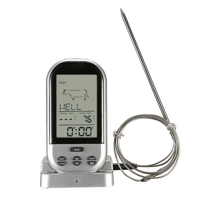 Wireless Remote Meat Thermometer with Timer