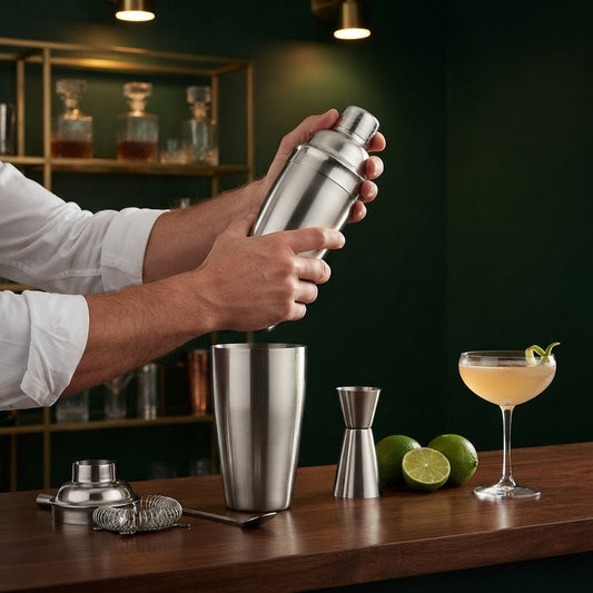 Cocktail Shaker Set in use
