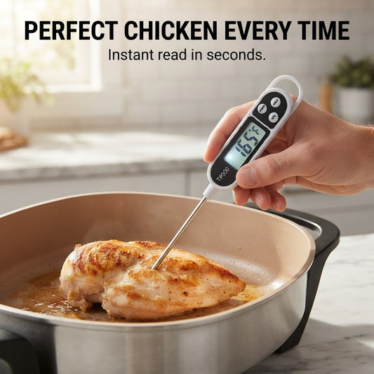Digital Meat Thermometer - Perfect chicken every time