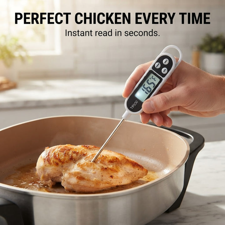 Digital Meat Thermometer - Instant Read Probe