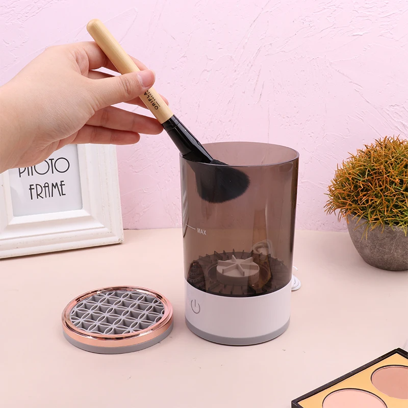 Electric Makeup Brush Cleaner - Wash and Dry Brushes in Seconds