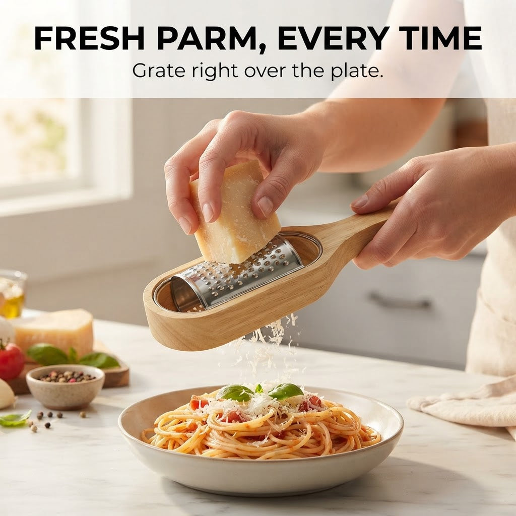 Handheld Cheese Grater - Fresh parm, every time
