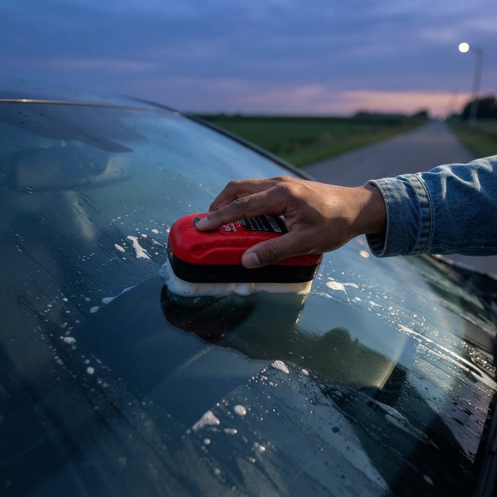 Car Glass Oil Film Remover with Brush Applicator