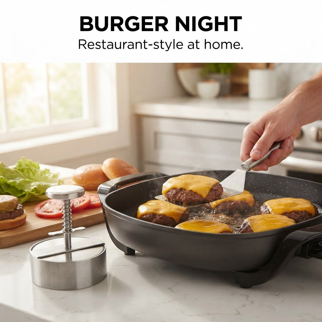 Stainless Steel Burger Press - Burger night