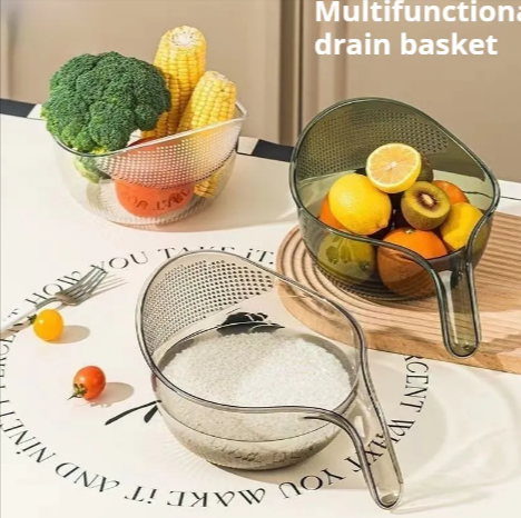 3-in-1 Rice Washer & Drain Basket