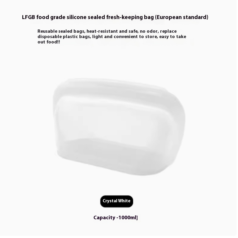 Reusable Silicone Food Storage Bag