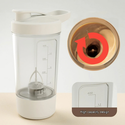 Rechargeable Electric Protein Shaker Bottle (14 oz)