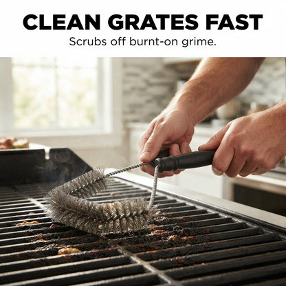 Stainless Steel Grill Brush - Clean grates fast