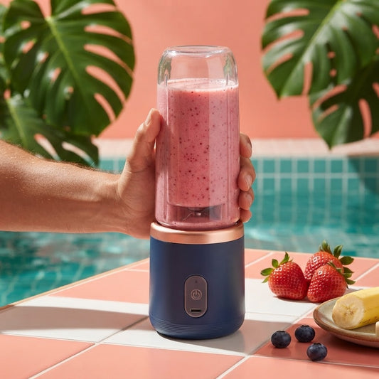 Portable Blender in use