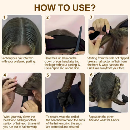 Satin Heatless Curling Rod - Overnight No-Heat Curls