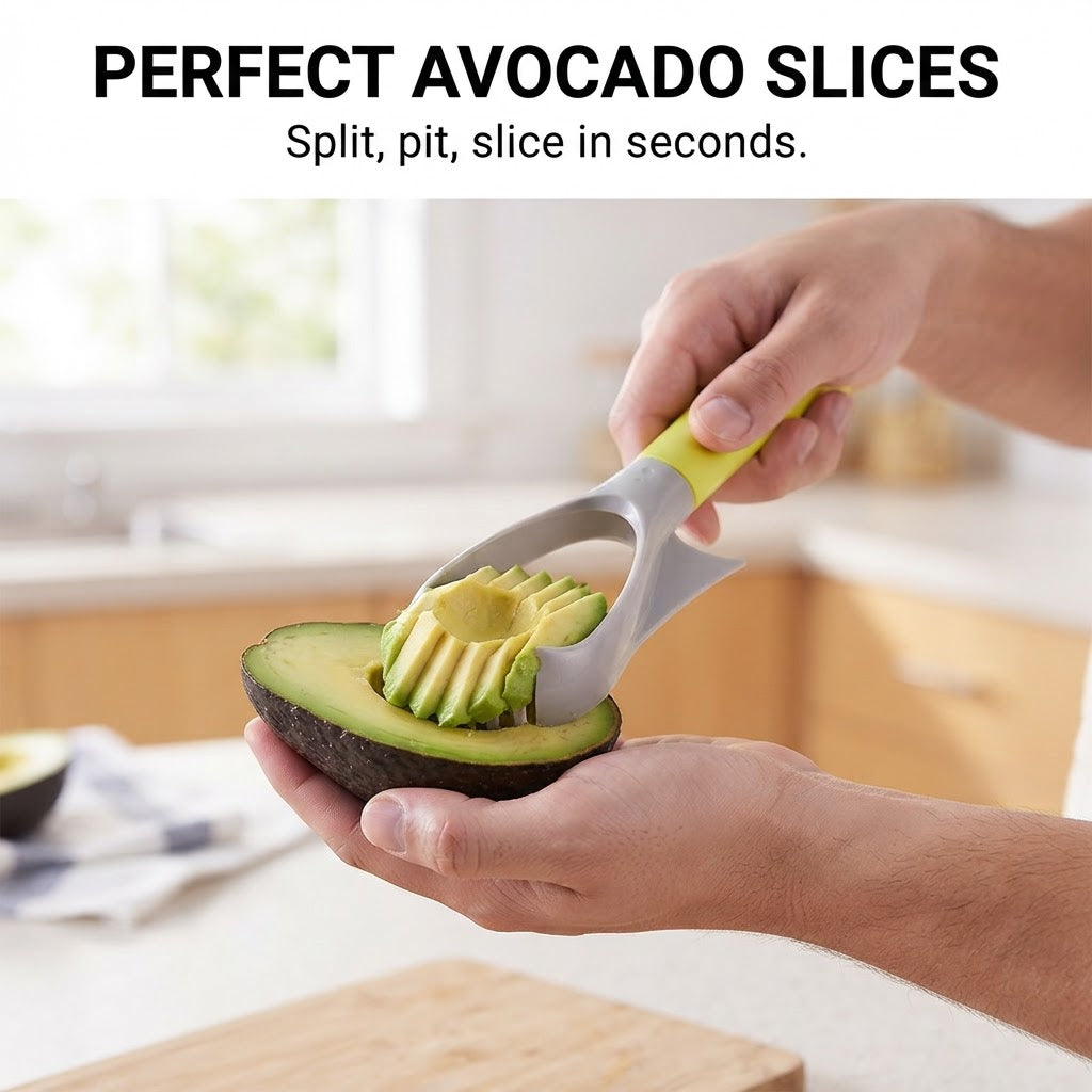 5-in-1 Avocado Slicer Tool - Perfect avocado slices