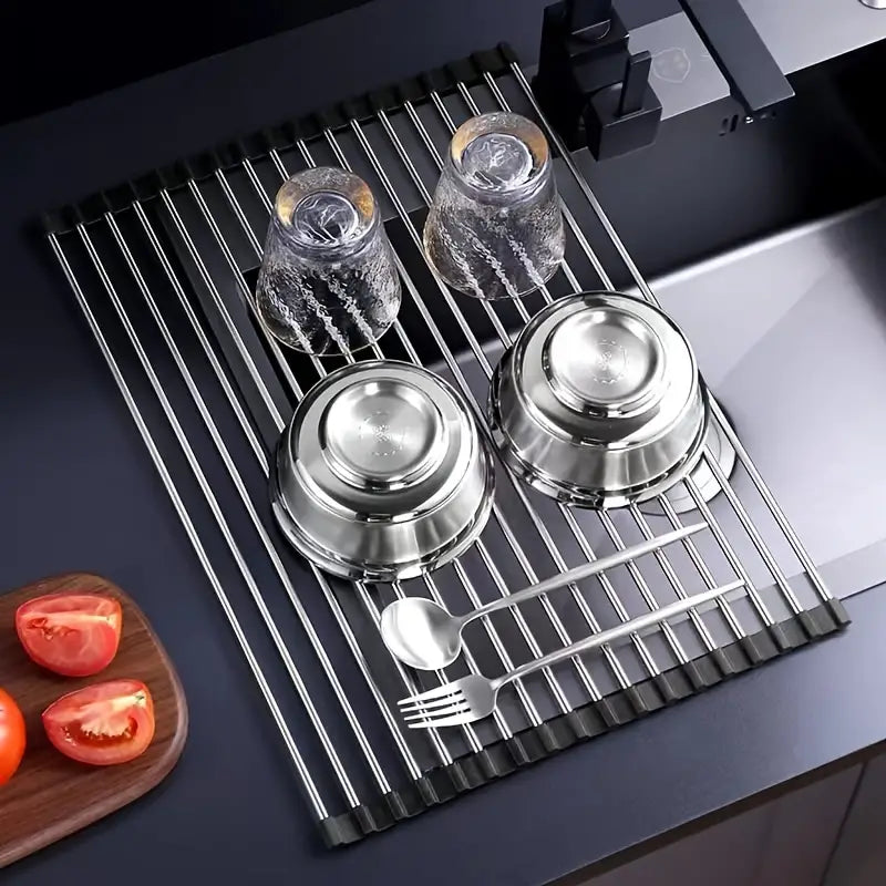 Roll-Up Over-the-Sink Drying Rack