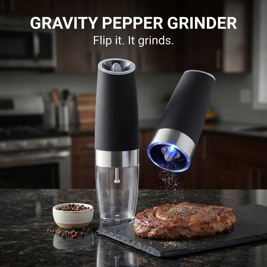 Electric Gravity Pepper Grinder