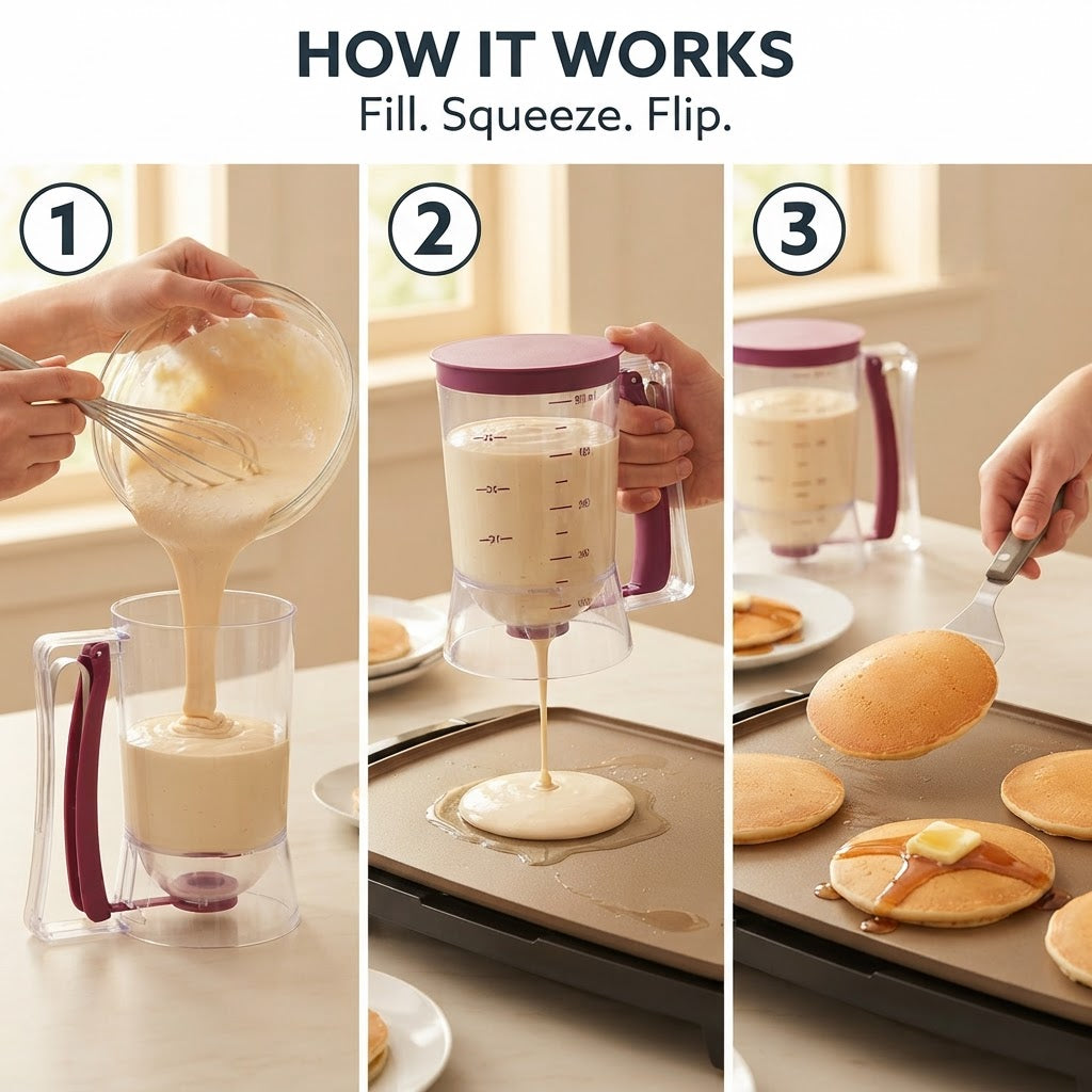 Pancake Batter Dispenser - How it works