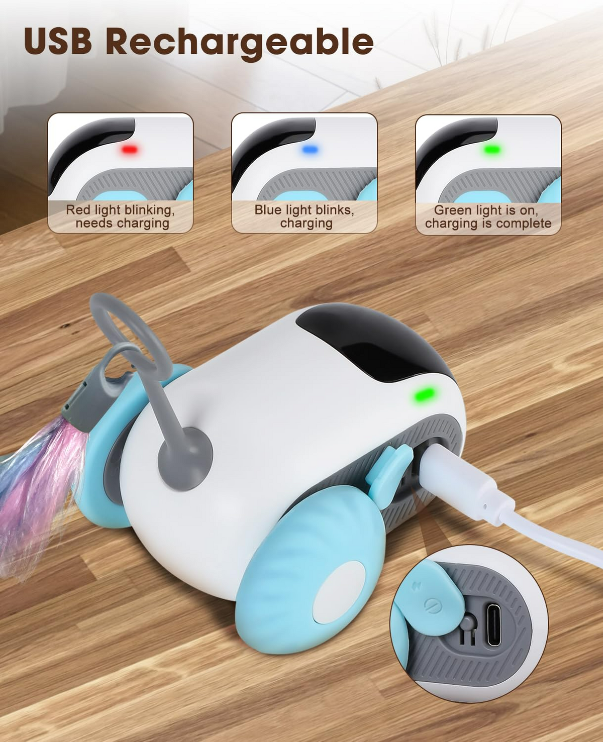 Interactive Remote Control Cat Toy Car