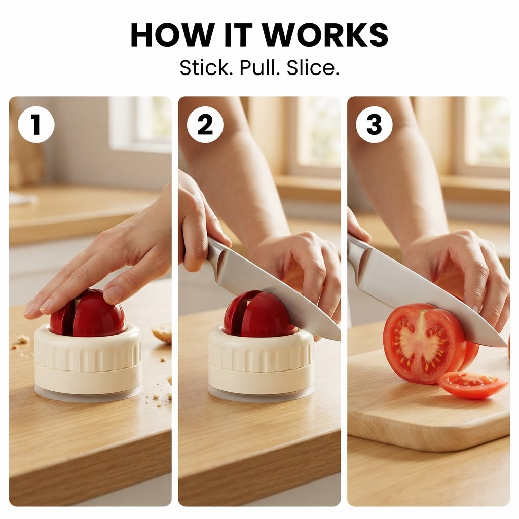 Suction Base Knife Sharpener - How it works